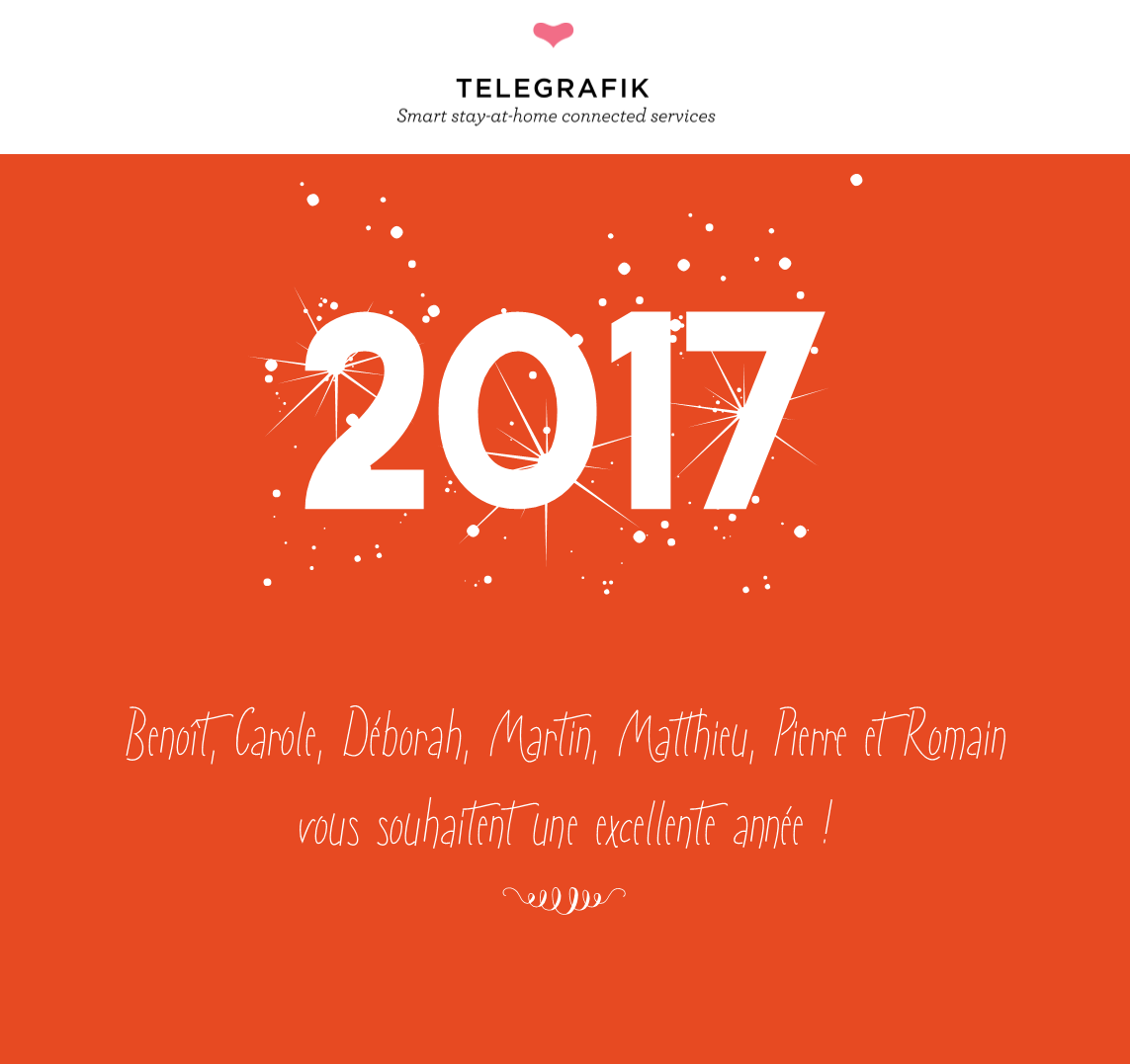 Bonnée année 2017 - TELEGRAFIK
